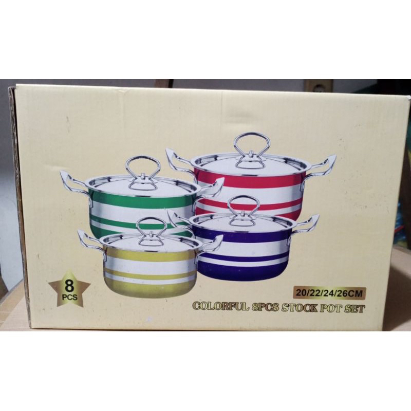 WESTON COLORFUL PANCI SET 8 PCS PREMIUM