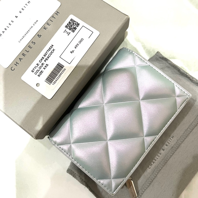 Dompet Charles and Keith Wallet Preloved Original / Gemma Quilted Card Holder Charles & Keith / Domp