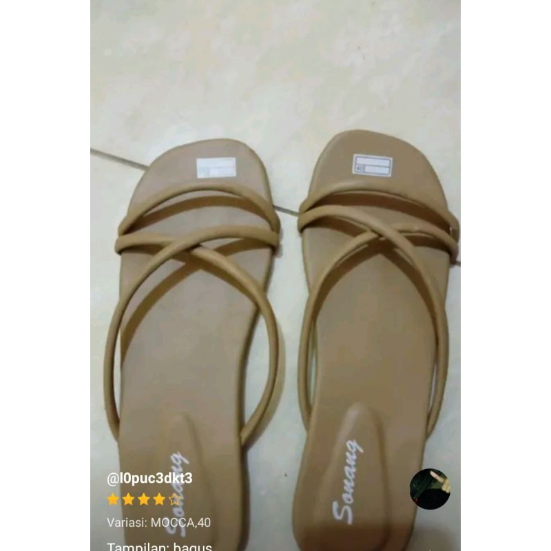 Sandal Teplek Tali Silang Sweet G2 Sendal Flat Wanita