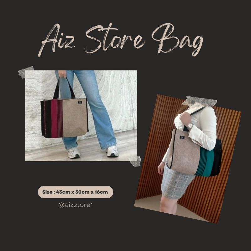 Hand bag linen Goni Tenun limited edition/Tas Wanita/Tas traveling/Tas Laptop/Tote Bag