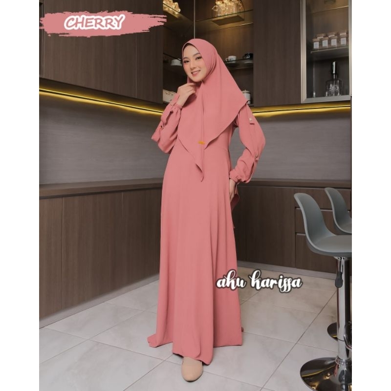 gamis riyanti devina qisty ori aku karissa set khimar terbaru original karisa dress seragaman pengajian komunitas