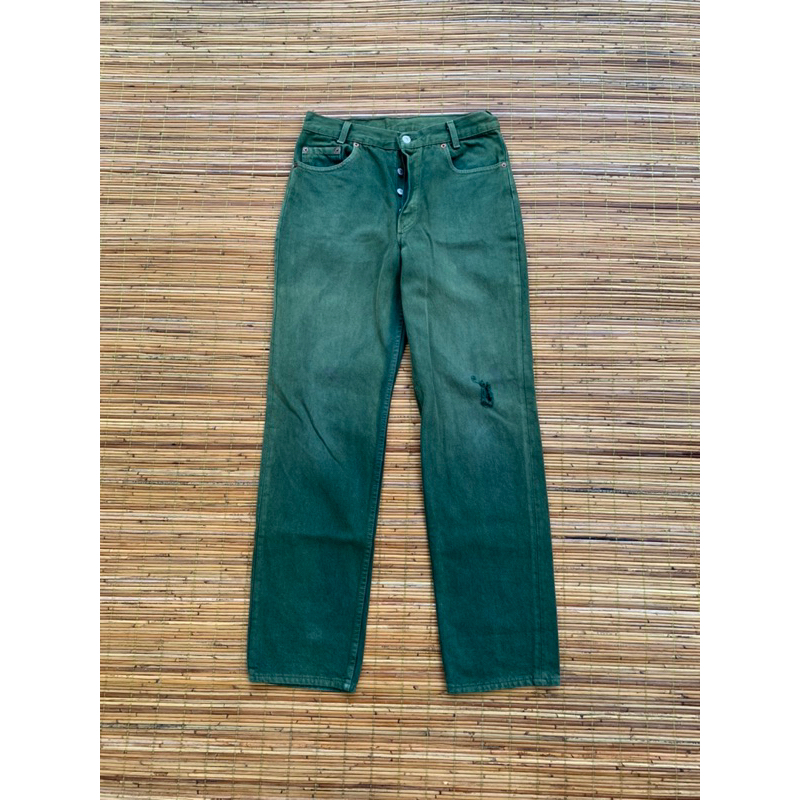 Vintage 90s Levis 701 green