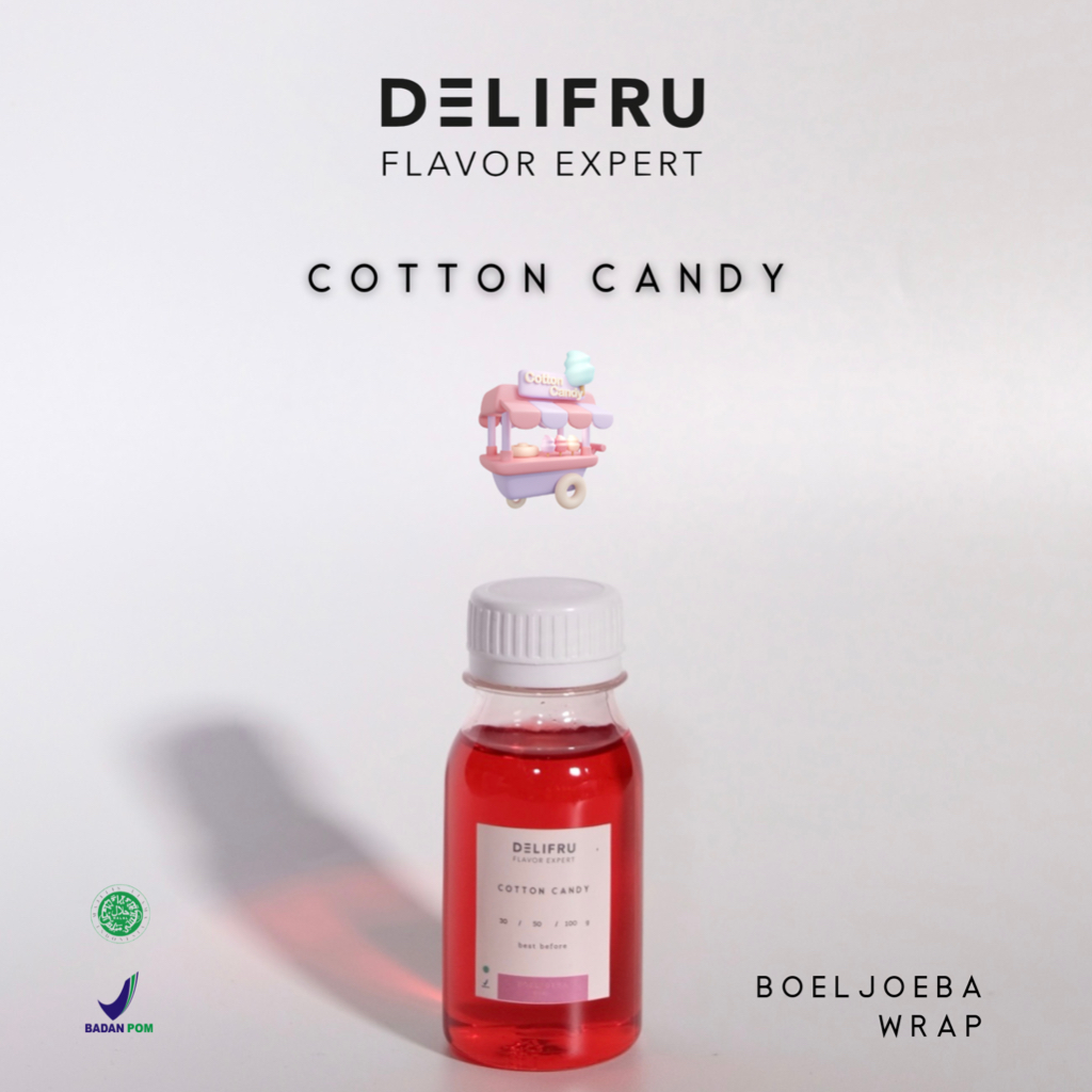 Delifru Cotton Candy Syrup Repack [30, 50, 100] g