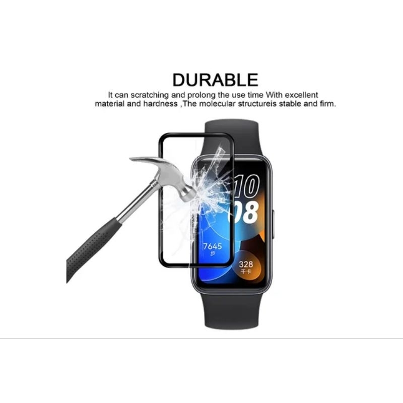 Screen Protector Anti Gores Curve 3D PMMA Lis Hitam Huawei Band 8