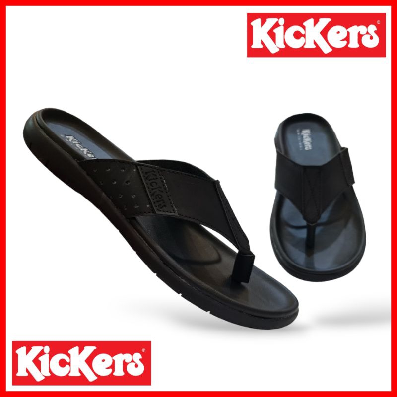 SANDAL JEPIT KICKERS PRIA / SANDAL KULIT KICKERS / SENDAL KASUAL COWOK / SANDAL CAPIT LEBARAN PROMO