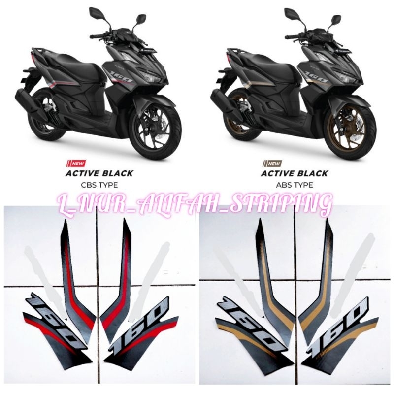 STIKER STRIPING LIS LES POLET BODY MOTOR HONDA ALL NEW VARIO 160 2022