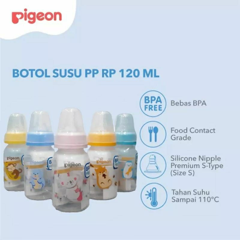 PIGEON BOTOL SUSU BAYI PERISTALTIC NIPPLE STANDAR 120ML