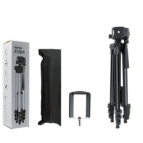 TRIPOD 3120A FOLDABLE CAMERA MOBILE TRIPOD (BLACK EDITION) WT-3120A