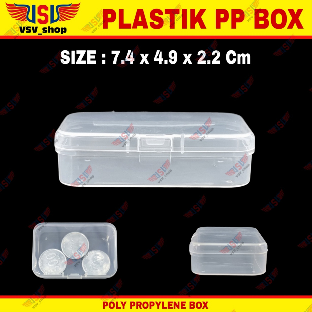 Kotak Plastik Bening Kecil Box Plastik PP Box organizer Plastic Case C720