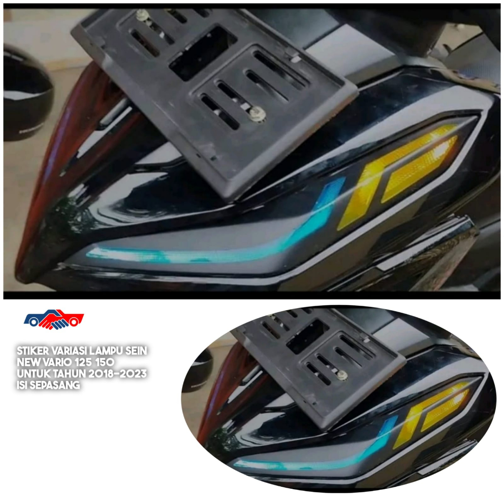 stiker variasi lampu sein depan NEW VARIO 125 150 tahun 2018-2023