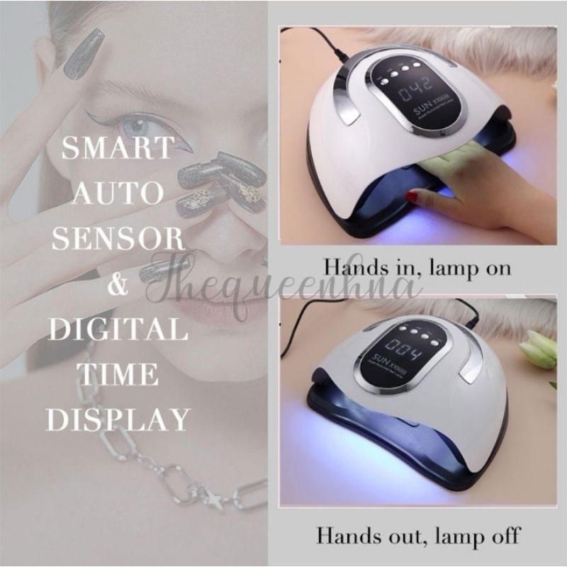 SUN X10 Max 280W Garansi Satu Bulan 66Leds Pengering Kutek Gel Led UV Nail Lamp Alat Pengering Kutek Gel