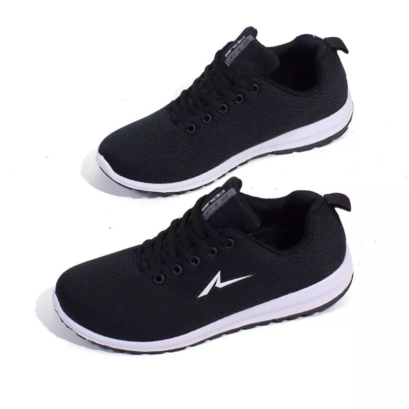 sepatu ando original pria wanita terbaru hitam putih