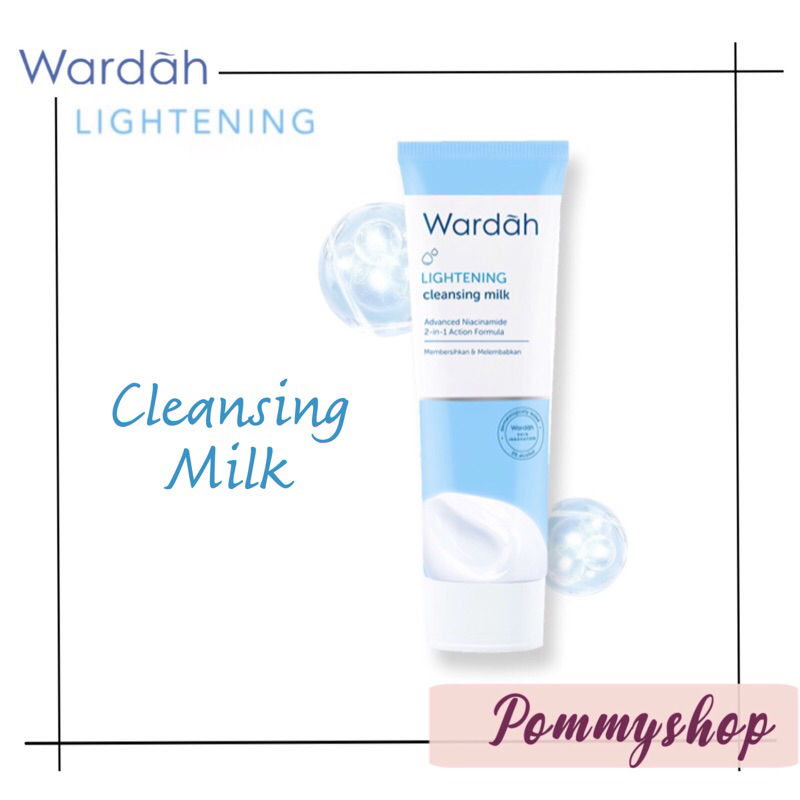 Wardah Lightening Cleansing Milk 100ml | Pembersih Wajah