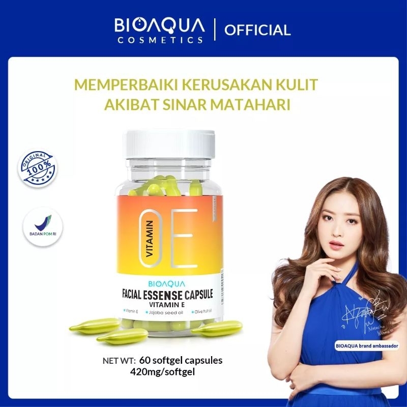 BIOAQUA ORIGINAL VITAMIN E KAPSUL Facial Essence Instant Whitening Kapsul Oil Vitamin Wajah