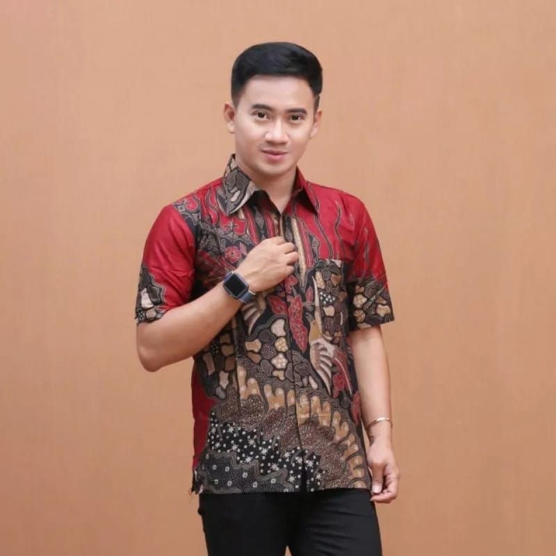 NEW ARRIVAL DISTRO BATIK PRIA BORDIR SOGAN HRB026 BATIKAF