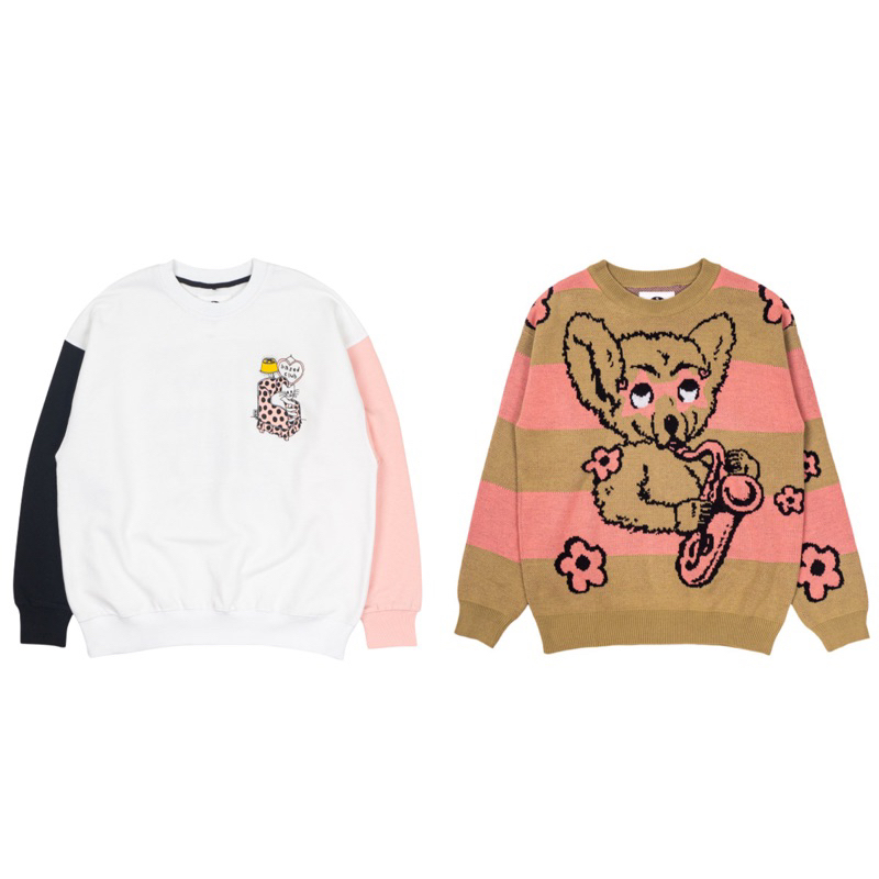 (BISA COD) BASED CLUB CREWNECK KNITWEAR SWEATER ORIGINAL