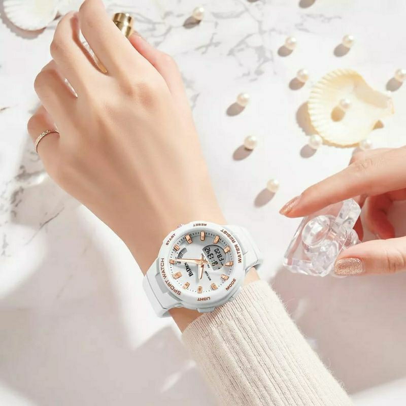 JAM TANGAN BIDEN ANALOG DIGITAL KASUAL TERLARIS WANITA KESUKAAN BISA COD