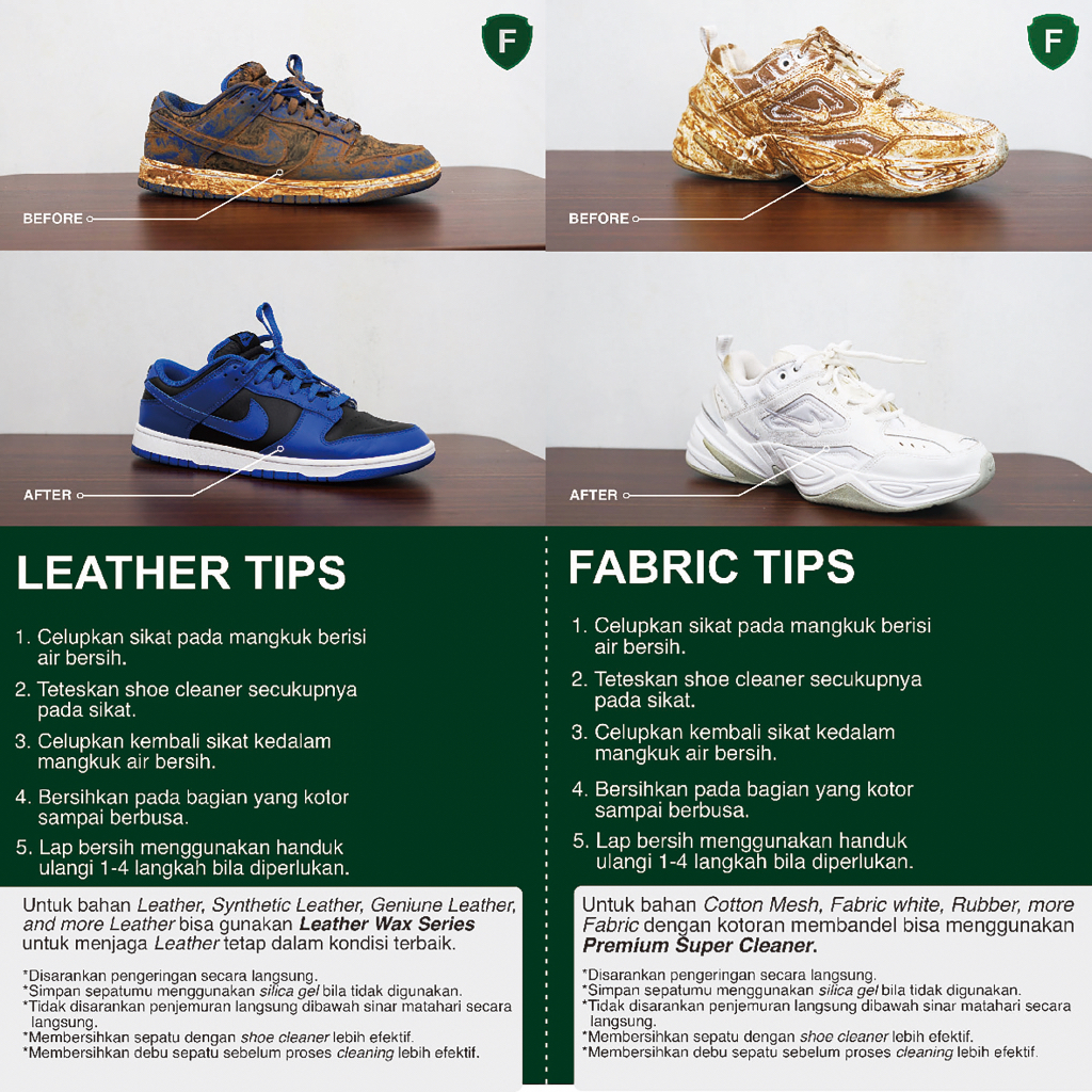 Fama Shoe Care - Unyellowing 1 Liter - Bonus Sarung Tangan+Sikat Detailing - Pembersih Noda Kuning Sepatu - Fama Shoes Cleaner - Shoe Cleaner