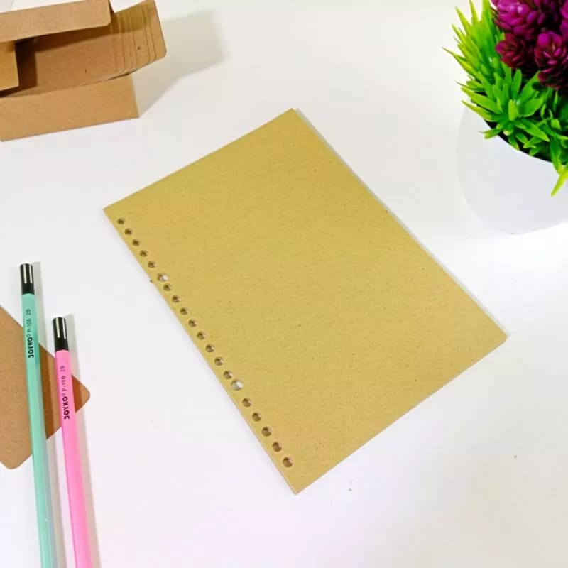 

LOOSELEAF COKLAT A5 / ISI BINDER COKLAT / LOOSLEAF BROWN PAPER