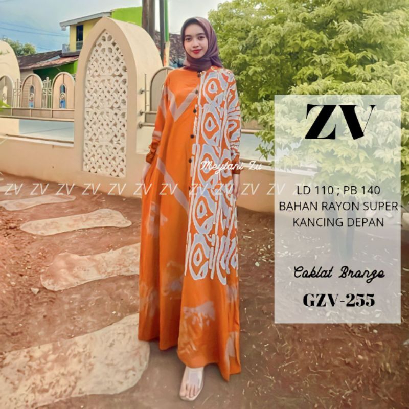 GAMIS TWILL RAYON KANCING DEPAN