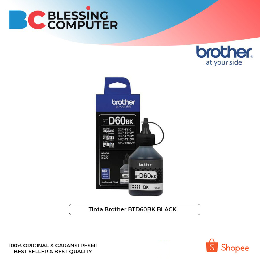Tinta Brother BTD60BK BLACK