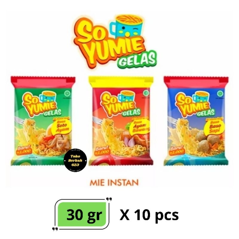 1 Renceng SO YUMIE GELAS Isi 10 Pcs