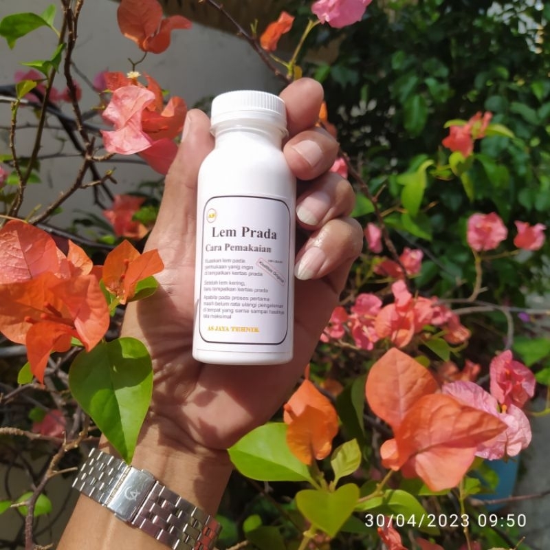 

(100grm) Lem Adhesive lem perekat foil prada glod prada silver lem gilding