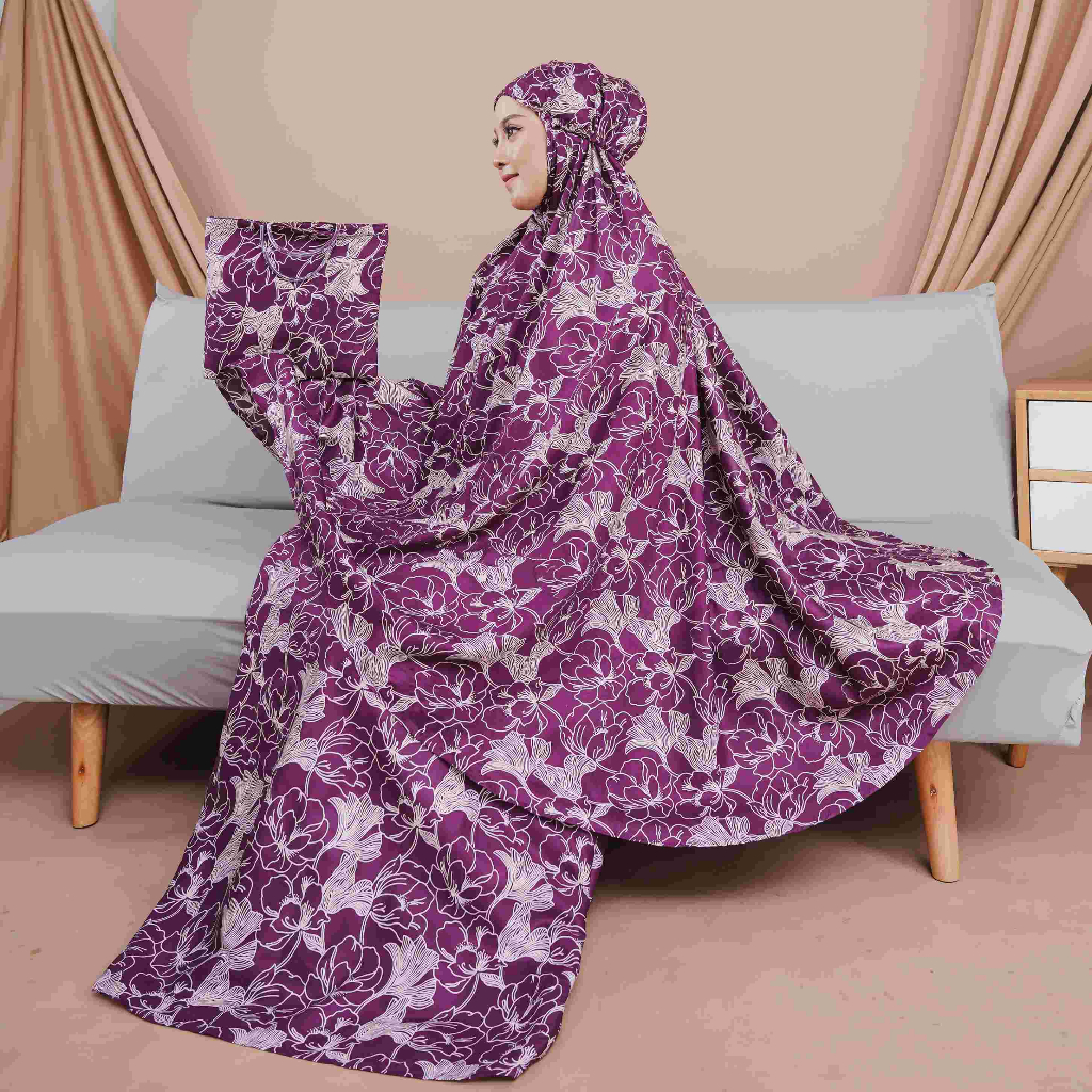 Mukena dewasa rayon Bali fatimah ukuran standart halya shop