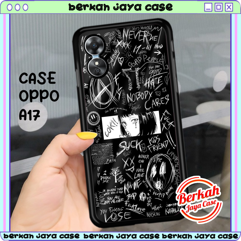 Case hp Oppo A17 Casing Hp Oppo A17 Casing [BLACKAESTH ] Casing Terbaru Case Karakter Lucu Casing Lu