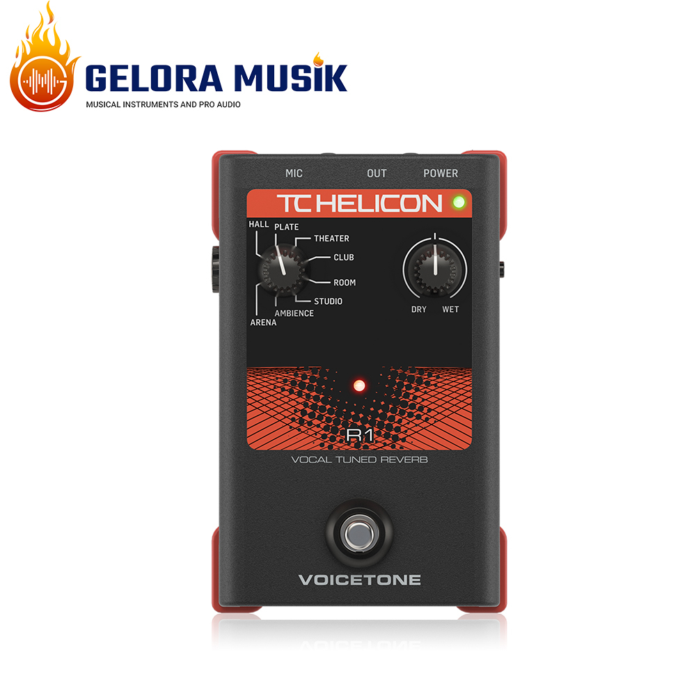 Efek Vokal Pedal TC Helicon Voicetone R1
