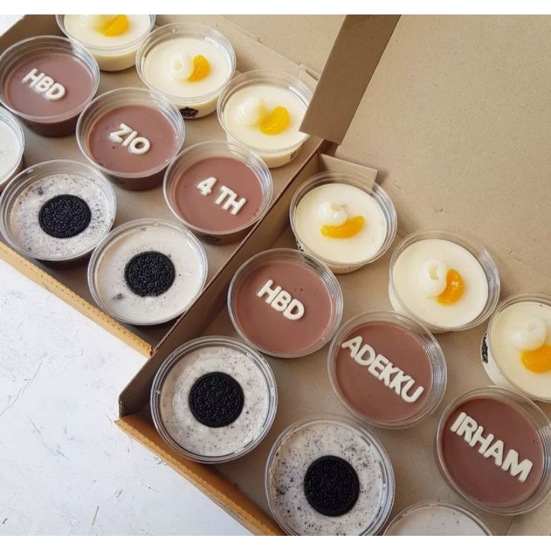 

Pudding Ulangtahun Cup Pudding ucapan Pudding
