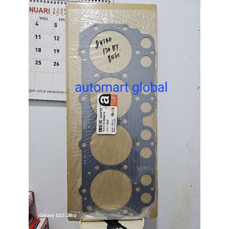 packing deksel cylinder head dutro 130ht besi