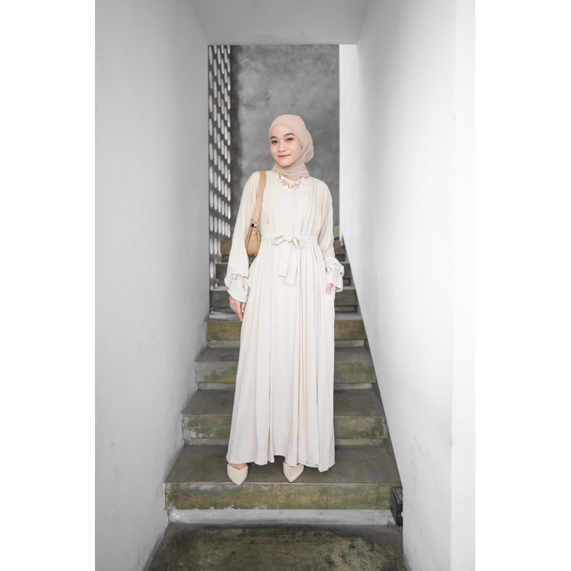 FARA SET ABAYA 2in1 CANTIK KEKINIAN ELEGAN SIMPLE OVERSIZED