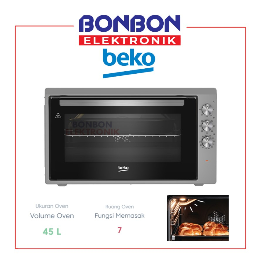 Beko Oven Listrik 45 L BMF50CS / Pemanggang 7 functions Oven