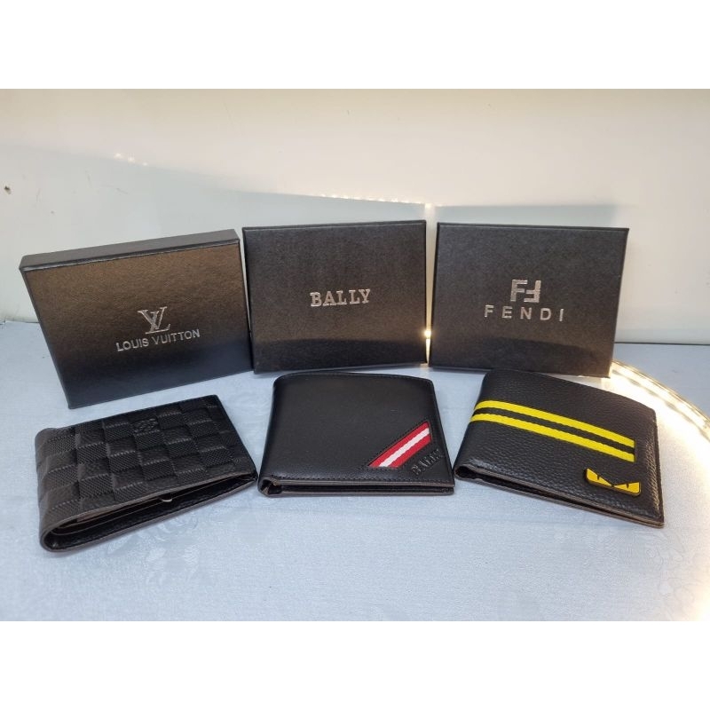 Dompet Pria Leather Dompet Lipat Pria kulit Import