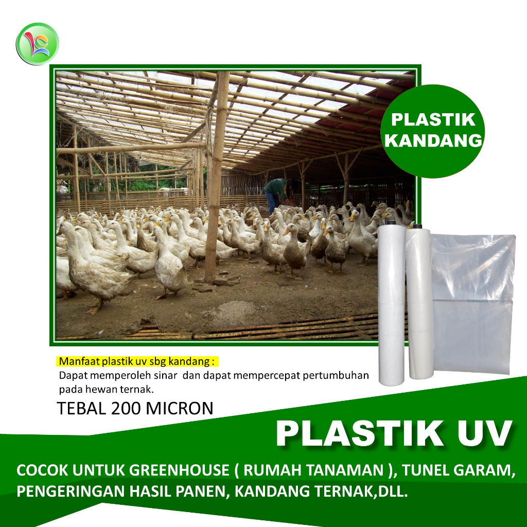 PLASTIK UV METERAN PLASTIK UV KANDANG BEBEK PLASTIK KANDANG PLASTIK UV ATAP KANDANG PLASTIK UV KANDA
