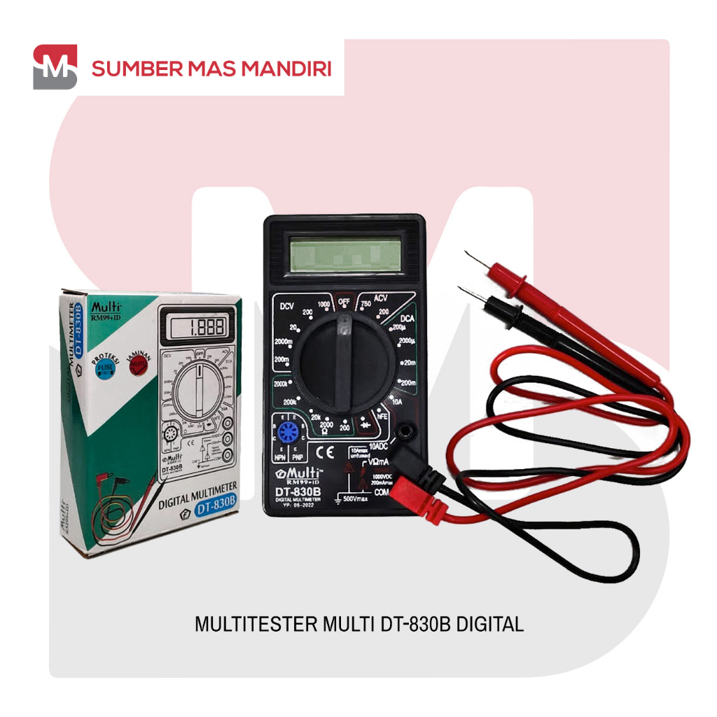 MULTIMETER DIGITAL DT830B - 860B TESTER AVOMETER DT-830B & DT-860B