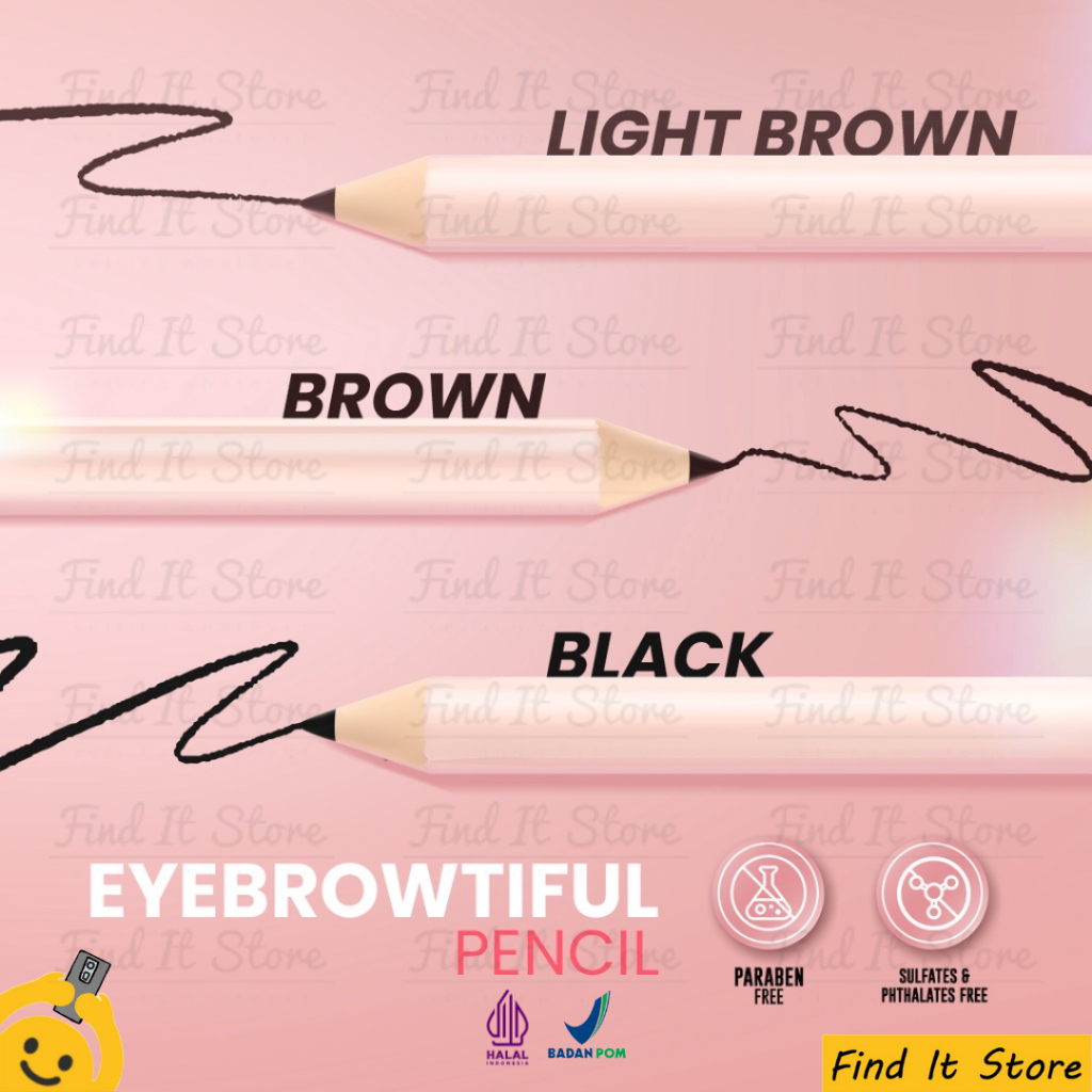 Hanasui Eye Makeup Series | Eyebrowtiful Pencil | Eyetractive Liner Pen | Pensil Alis | Eyeliner Spidol | ORIGINAL BPOM HALAL