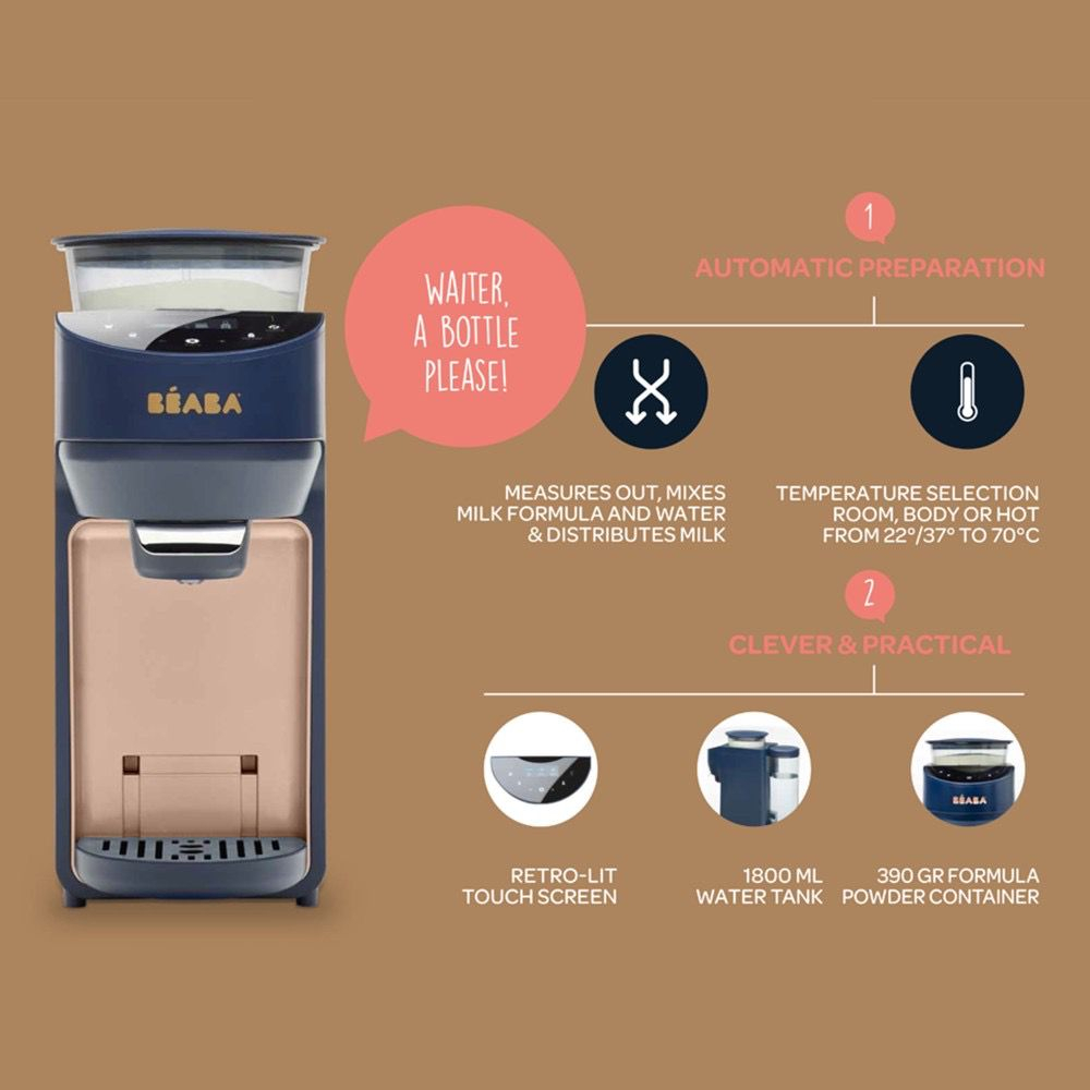 Open Pre Order !!! Beaba Baby Milkeo - Automatic Milk Processor (NEW)/ Mesin pembuat susu formula otomatis / milk formula maker / milk dispenser / susu bayi / terlaris / boovbaby v2 pro / milk processor / alat pembuat susu kekinian / display layar sentuh