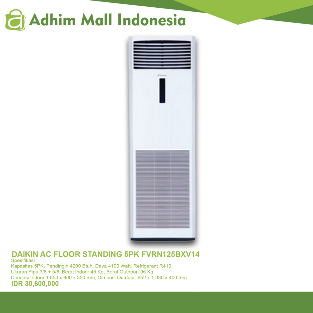 DAIKIN AC FLOOR STANDING 5PK FVRN125BXV14