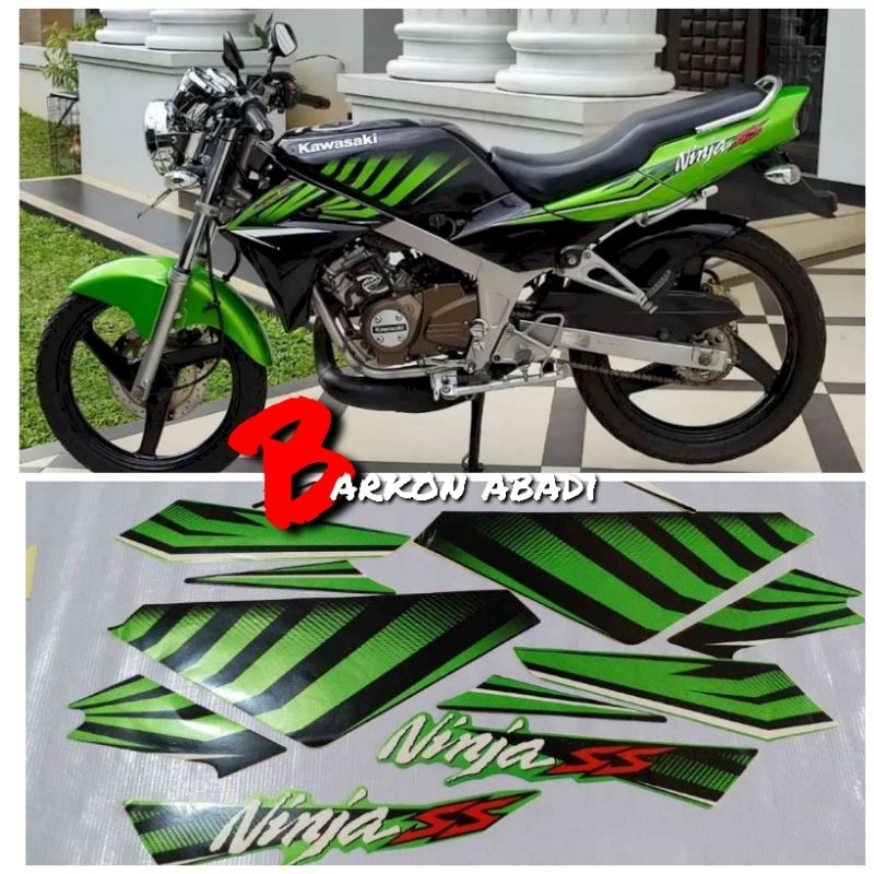 stiker Striping NINJA SS 2014 original hijau