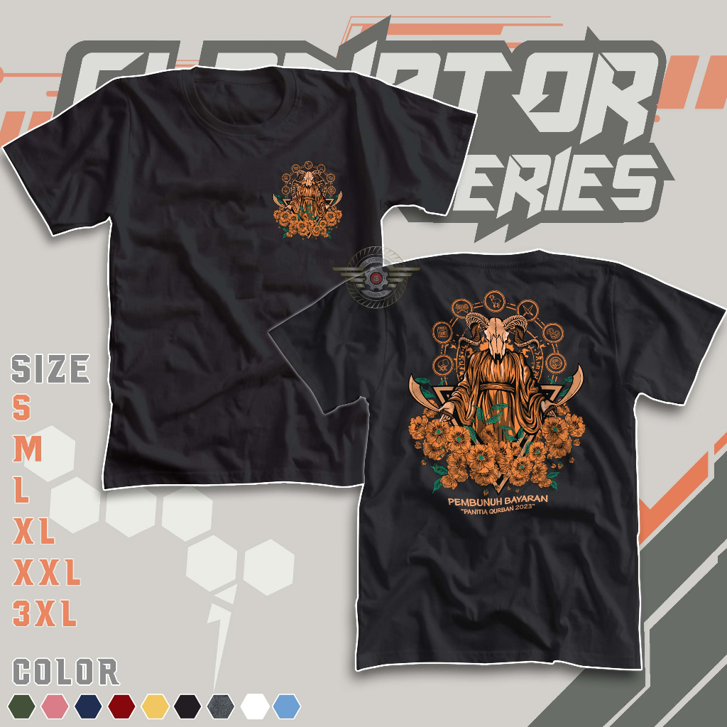 KAOS PEMBUNUH BAYARAN PANITIA QURBAN 2023 | Baju Panitia Kurban Idul Adha 2023 - A2141