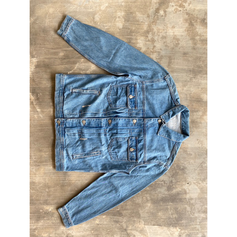 Jaket jeans / Trucker jeans Indigo SPAO Type 2 Original