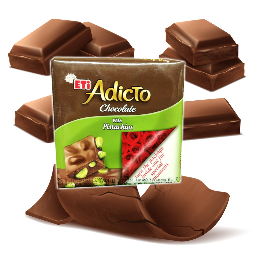 

ETI ADICTO CHOCOLATE WITH PISTACHIOS 60g