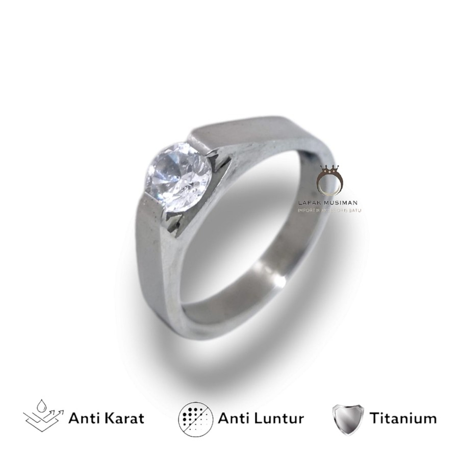 Cincin Wanita Titanium Kesehatan Bio G Asli Anti Karat