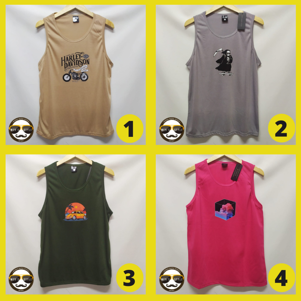Kaos Pria Wanita Kaos Distro Lengan Buntung Kutang Pria Wanita SX 13
