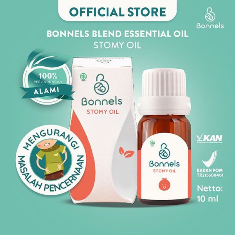 Bonnels Stomy Essential Oil - Solusi Untuk pencernaan dan Menambah nafsu makan anak