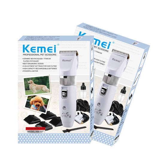 KEMEI 107 - Pet Clipper alat cukur Hewan Anjing Kucing - Original Kemei