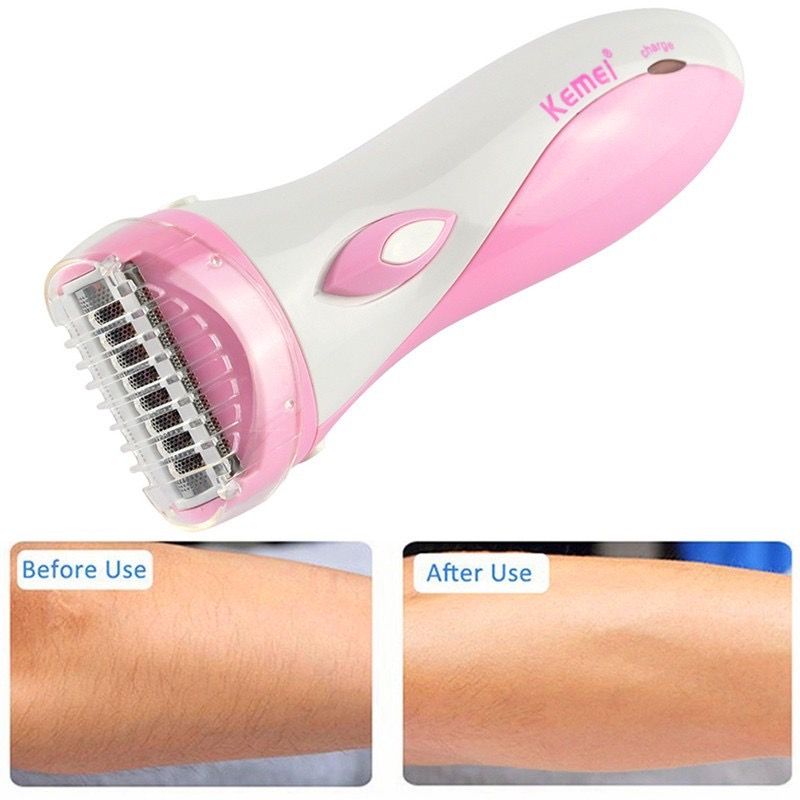 KEMEI 3018 Woman Clipper - Alat Cukur Wanita Lady Shaver Remover Cukuran Bulu Sensitif Kaki Ketiak Ketek