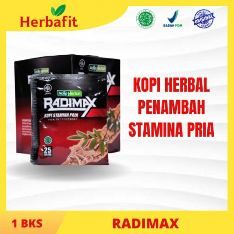 

RADIMAX KOPI HERBAL PENAMBAH STAMINA PRIA 1 SACHET / 1 BUNGKUS 100% ORIGINAL DAN HALAL